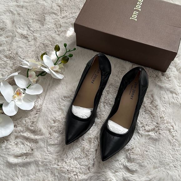 Jon Josef Party Heels Anthropologie Black Size 8